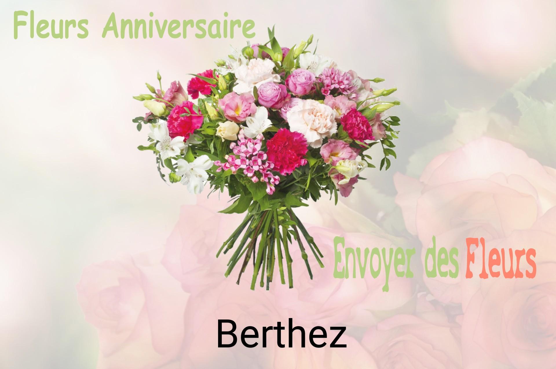 Bouquet de fleurs d’anniversaire livré à Berthez