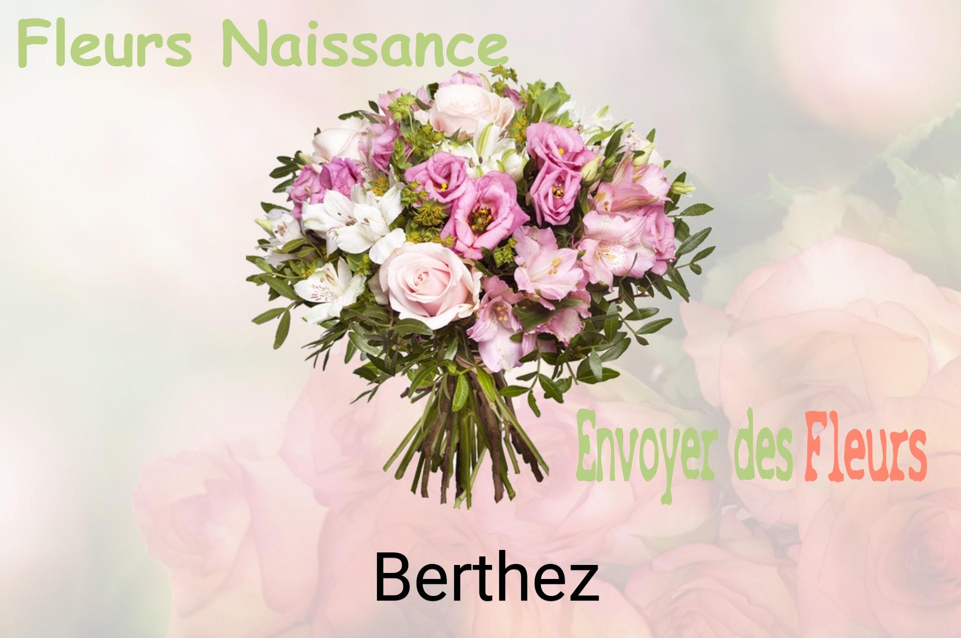 Bouquet de fleurs de naissance livré à Berthez